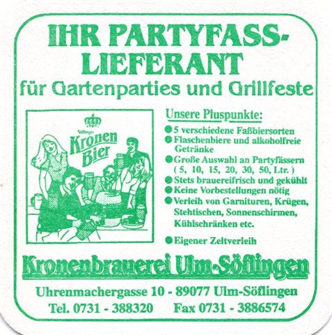 ulm ul-bw kronen quad 1b (185-ihr partyfass lieferant-grn)